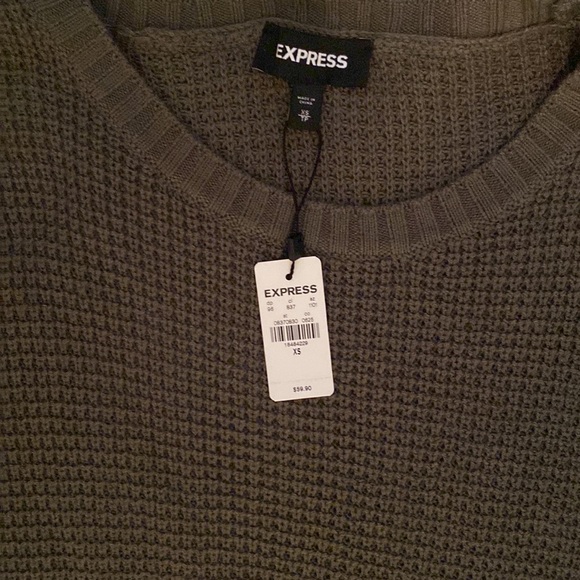 Express Green tunic sweater - Picture 2 of 3